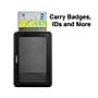 Staples Clip On ID Badge Holder, 4" x 2.87", Rubber, Black (51917)~#|#~53CA110C-BD5E-4A6A-944014BEC07778B1_sc7