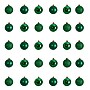 Nearly Natural Holiday Christmas Green Shatterproof Ornament Set, 2.5", 30/Set (D1055-GR)~#|#~53CCC0F8-758F-4A74-B37F4B5A8A33B3BF_sc7