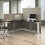 Bush Business Furniture Office in an Hour 63"H x 65"W L-Shaped Cubicle Workstation, Mocha Cherry (WC36894-03K)~#|#~53CFCE62-6222-445E-8CD37B1C8E0A702C_sc7
