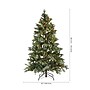 Safavieh 5.5 ft. Pre-Lit Artificial Christmas Tree, 350 Lights, Green (FXP2020A)~#|#~53D03EE0-C1D4-41A1-8882355BCE338A94_sc7