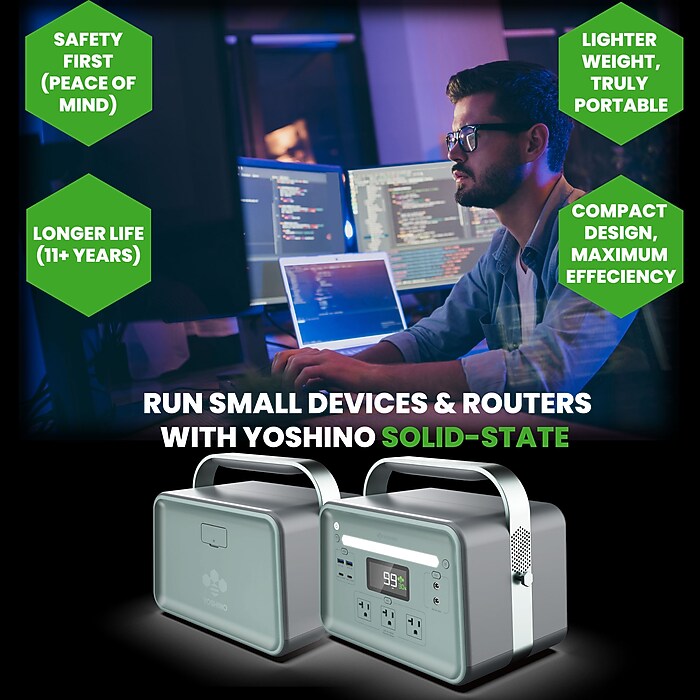 Yoshino B660 SST 9-Port Solid-State Power Station 602Wh, 660W