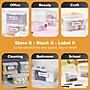 Bostitch Konnect Nest Stackable Box, Index Size, Clear (23231)~#|#~53DB35B9-F427-4865-944653EAE6A4D02C_sc7