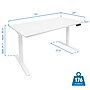 Mount-It! 55"W Electric Adjustable Standing Desk, White (MI-18061)~#|#~53DECCF0-F87E-4F4B-AE50596B027DE9E5_sc7