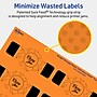 Avery Laser/Inkjet Multipurpose Decorative Edge Labels, 1.5" x 3.5", Bright Orange, 200/Pack (94122)~#|#~53E0F6EA-044D-40FF-A1A37D33F4E3943C_sc7