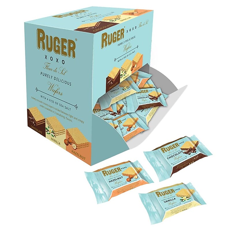 Ruger XOXO Assorted Bite Size Wafers, 96/Pack (RUG00378) image 1
