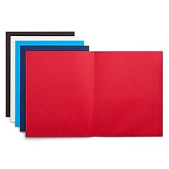 Staples 10% Recycled Smooth 2-Pocket Paper Presentation Folder