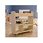 Flash Furniture Bright Beginnings Mobile 18-Section Storage Cart, 31.75"H x 33.25"W x 15.75"D, Natural Birch Plywood~#|#~53E558EE-9396-4B34-89805B7DAA63F545_sc7