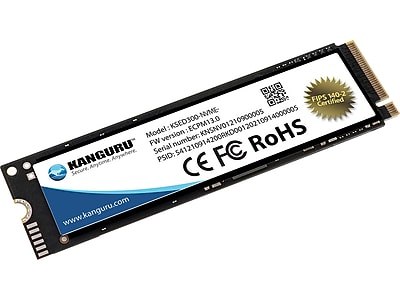 Kanguru Defender Opal SED300 500GB M.2 PCI Express Internal Solid State Drive, 3D-NAND (KSED300-NVME-500G)