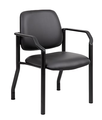 Boss Guest and Reception Area Chair, Black (B9591AM-BK) Sansujyuku sansujyuku.com