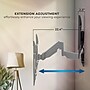 Mount-It! Full Motion TV Wall Mount with Gas Spring Arm For 37" to 80" Screens, 88lbs Max. (MI-445)~#|#~53E9E1DC-0947-4B16-BFBFF84415884C69_sc7