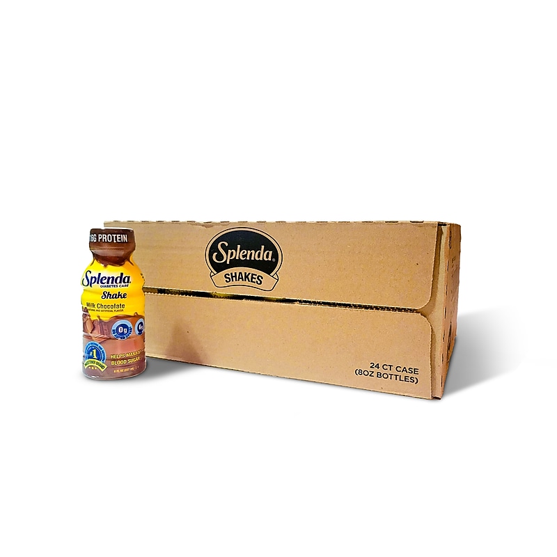 Splenda Diabetics Milk Chocolate Shake, 8 oz., 24 Bottles/Carton (HFP00358) image 1