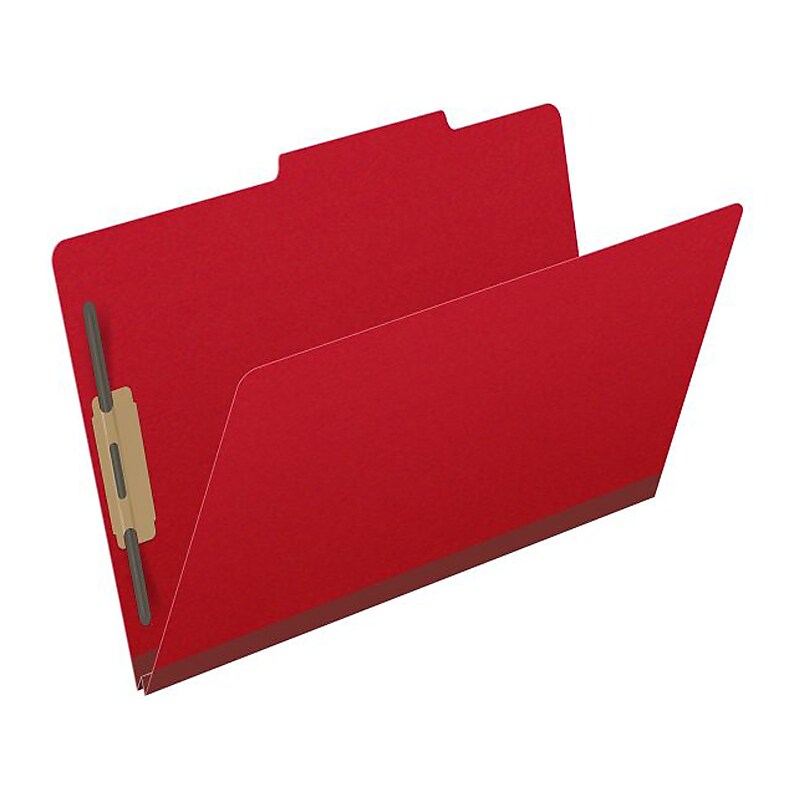 Medical Arts Press Pressboard Classification Folder, 2" Expansion, Legal Size, Deep Red, 25/Box (DV-T52-02-3DRD) image 1