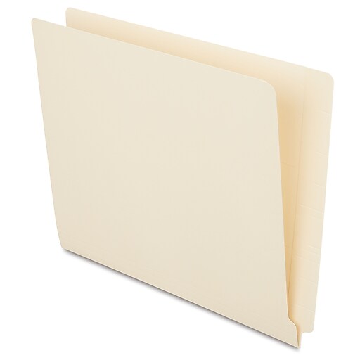 Staples Reinforced End-Tab File Folders, Letter Size, Manila, 250/Box ...