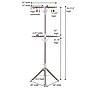 Household Essentials 2‑Tier Tripod Clothes Drying Rack, Tan (HH5052-1)~#|#~53F501F5-108B-4D94-8ECB6BAA522D94DD_sc7