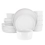 Elama Josh Stoneware Dinnerware Set, Matte White, 18 Piece~#|#~53F54ED1-A69B-4F21-A3F2DC419253AEC2_sc7