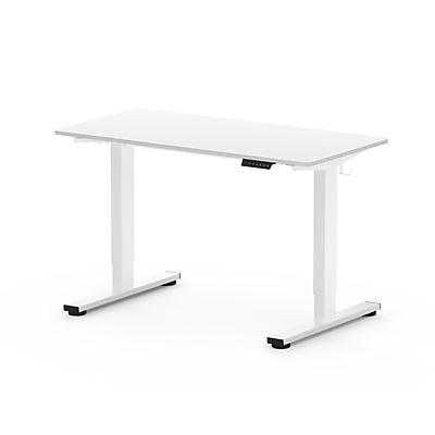FlexiSpot E2 48″W Electric Rectangular Adjustable Standing Desk, White (E2WE4830W) Simolary simolary.com