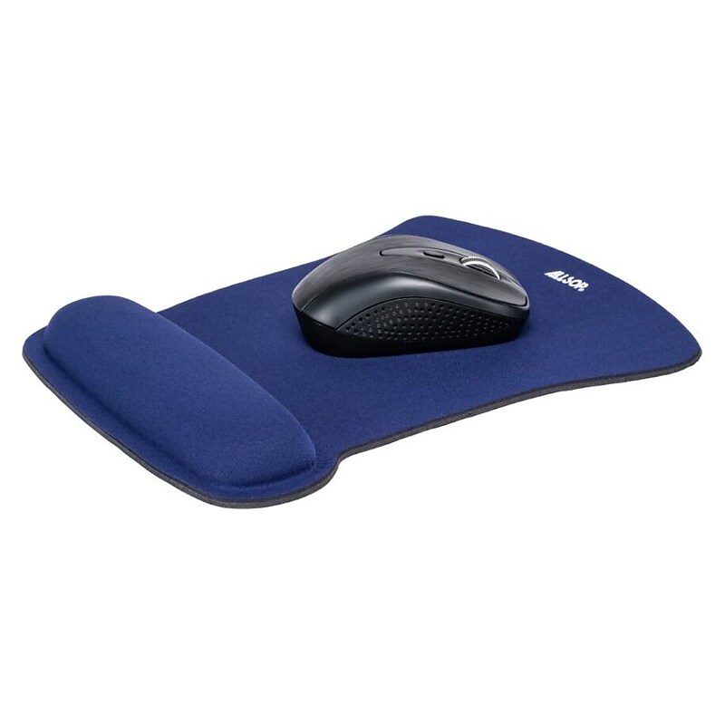 Allsop Gel Non-Skid Mouse Pad/Wrist Rest Combo, Blue (30193) image 1