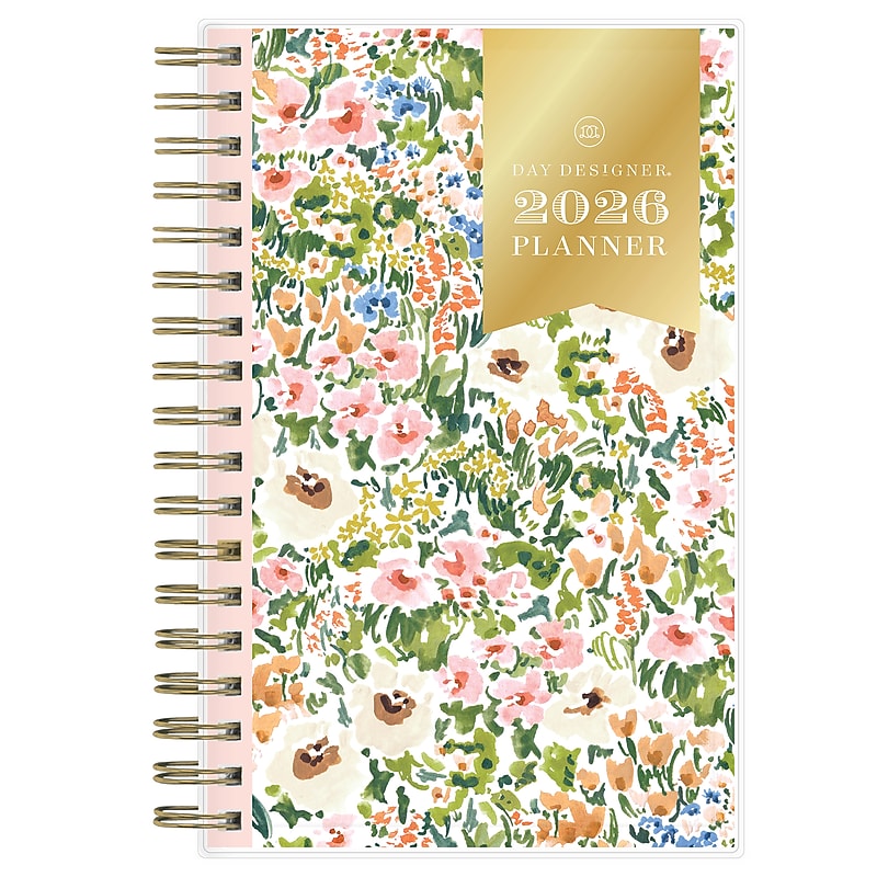 2026 Blue Sky Day Designer Ashley Cottage 6.125" x 3.625" Monthly Personal Organizer, Plastic Cover (158036) image 1