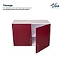 Viva Comfort 24'' H x 36" L Wood Wall-Mounted Medical Cabinet, 2-Doors, Claret (902WALL36GRYCL)~#|#~5408E0F0-3676-4D24-B78902871F42424A_sc7