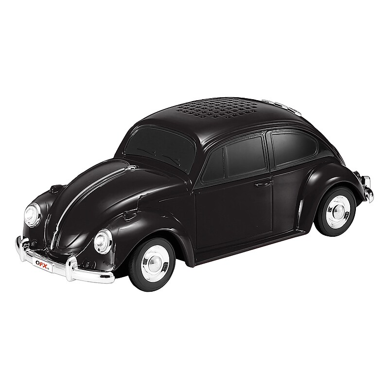 QFX Retro Car Portable True Wireless Bluetooth Speaker with Speakerphone, Black (BT-1960) image 1
