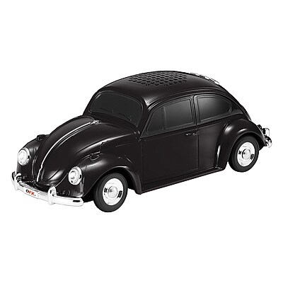 QFX Retro Car Portable True Wireless Bluetooth Speaker with Speakerphone, Black (BT-1960) Sansujyuku sansujyuku.com