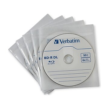 Staples Sleeves for CD/DVD, Clear (32831) | Staples