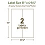 Avery Dissolvable Rectangle Multipurpose Labels, 11" x 4.25", Off-white, 20/Pack (94266)~#|#~5417D697-FDDD-4939-8219077612BD339E_sc7