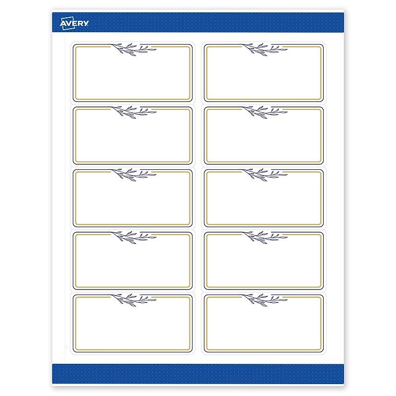 Avery Laser/Inkjet Rectangle Multipurpose Labels, 2" x 4", White, 100/Pack (S00DNR) image 1