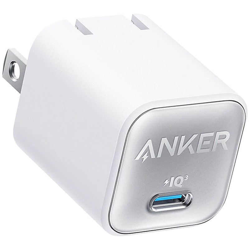 Anker 511 Nano 3 GaN USB-C Wall Charger for Multiple Brands, White (A2147J21-1) image 1