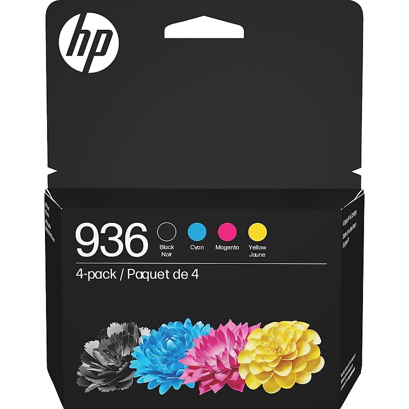 HP 936 Black/Cyan/Magenta/Yellow Standard Yield Ink Cartridges, 4/Pack (6C3Z5LN) image 1