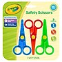 Crayola My First 4.75" Plastic Kid's Scissors, Blunt Tip, Assorted Colors, 3/Pack (81-1458) ~#|#~542B26FB-70FE-4127-8871D8ABF71C558A_sc7