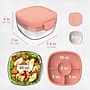 bentgo All-in-One Salad Container, 5-Compartment, Coral Wash, 61 oz. (BGLASSAL-COR)~#|#~5430204F-B408-44EB-92C713BECE871F31_sc7