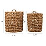 Storied Home Round Water Hyacinth Baskets, Natural, 2/Set (EC1936)~#|#~543218A7-8BD8-4419-98B69027C8526161_sc7