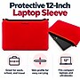 Vangoddy 12" Laptop Sleeve, Red (NBKLEA863)~#|#~543315D2-FC32-4FDF-8F8CFA81C36FA427_sc7