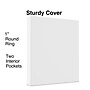 Staples 1" 3-Ring View Binder, White (ST23735-CC)~#|#~54394C33-ED09-4743-98BA2B43F8DDA2A5_sc7