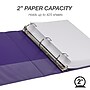 Samsill Earth's Choice Plant-Based 2" View Binders,  3-Ring , Made in USA, Purple, 2/Pack (SAMU86608)~#|#~543C9746-C447-4D71-B1A8BC270E93AEB9_sc7