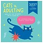 2027 TF Publishing Cats vs Adulting 7" x 7" Monthly Wall Calendar, Multicolored (27-2105)~#|#~543CCC2E-2AAC-43C4-9D60DAA504ADA879_sc7