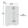 Sauder Harbor View 61"H Storage Cabinet with 5 Shelves, Salt Oak (416825)~#|#~543FDEC3-57B8-4E21-962C03CACF01A136_sc7
