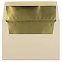 JAM Paper A8 Booklet Envelope, 5 1/2" x 8 1/8", Natural with Gold Foil, 100/Pack (332417064d)~#|#~5441A630-2ED4-442C-92E3CD3D553100AD_sc7