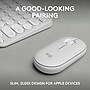 Logitech Pebble 2 Wireless Ergonomic Keyboard and Optical Mouse Combo for Mac, Tonal White (920-012201)~#|#~544266AE-AEB0-4659-B05607760F9D29E5_sc7
