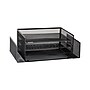 Mind Reader Metal Desktop Organizer Letter Tray, 16.75"L x 9.15"W x 6"H, Black  (4TSIDE2-BLK)~#|#~5442EFFF-09D2-46D1-8F82FAD11D4B8478_sc7