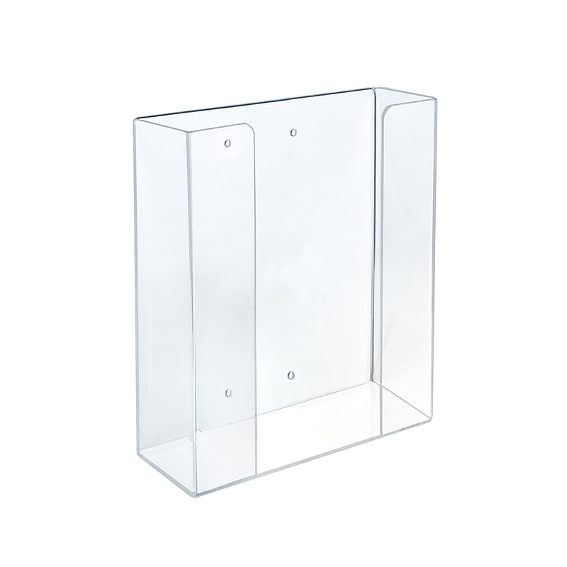 Azar Vertical Glover Dispenser, 1-Compartment, Acrylic, Clear (255632-1PK) image 1