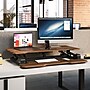Mount-It! 38"W Electric Rectangular Adjustable Standing Desk Converter, Dark Walnut (MI-8011)~#|#~544DBCCC-70DA-46DB-A4E60327B6699059_sc7