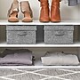 Household Essentials Medium Stackable Folding Fabric Storage Bin, 6" x 10"x 11", 11.42 Qt., Gray, 2/Pack (7511-1)~#|#~544EE010-FD6D-422D-BA3B56F2C7312C48_sc7