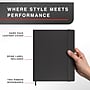Staples Pro120 Elite™ Hardcover Journal, 8" x 10", Narrow Ruled, Black, 195 Pages (ST63364)~#|#~54511C5E-E0F7-4BF0-B3635E6C110CB29C_sc7