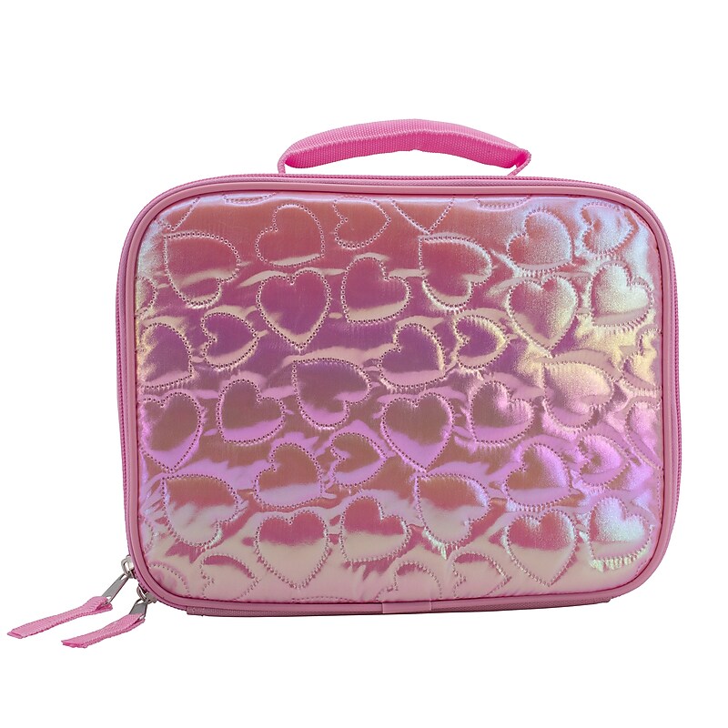 Accessory Innovations Heart to Heart Kids Insulated Lunch Box, Pink (B25GC62966-ST) image 1