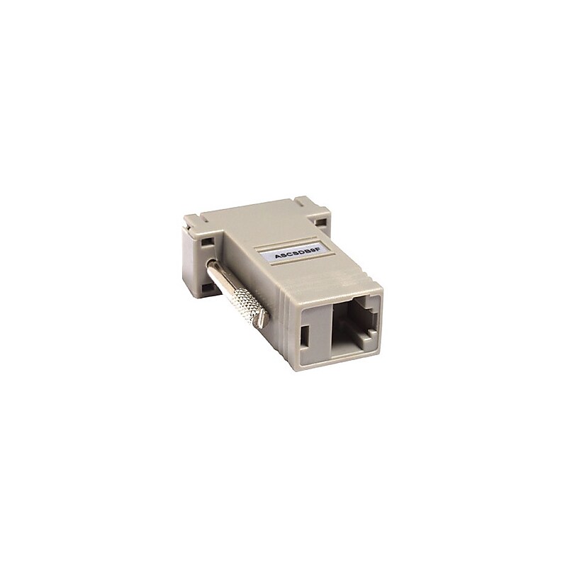 Raritan RJ-45 Female to DB9 Adapter, Female, Grey (ASCSDB9F) image 1