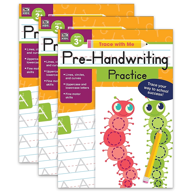 Thinking Kids Pre-Handwriting Practice, Grade Preschool-2 Activity Book, 3/Bundle (CD-705218-3) image 1