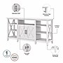 Bush Furniture Key West Console TV Stand, Screens up to 65", Pure White Oak (KWS027WT)~#|#~5454A4C0-5B16-42FA-8ED5500DA9045A2A_sc7