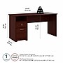 Bush Furniture Cabot 60"W Computer Desk with Drawers, Harvest Cherry (WC31460-03)~#|#~545716A1-1951-406E-AAC447EC07AA0F60_sc7
